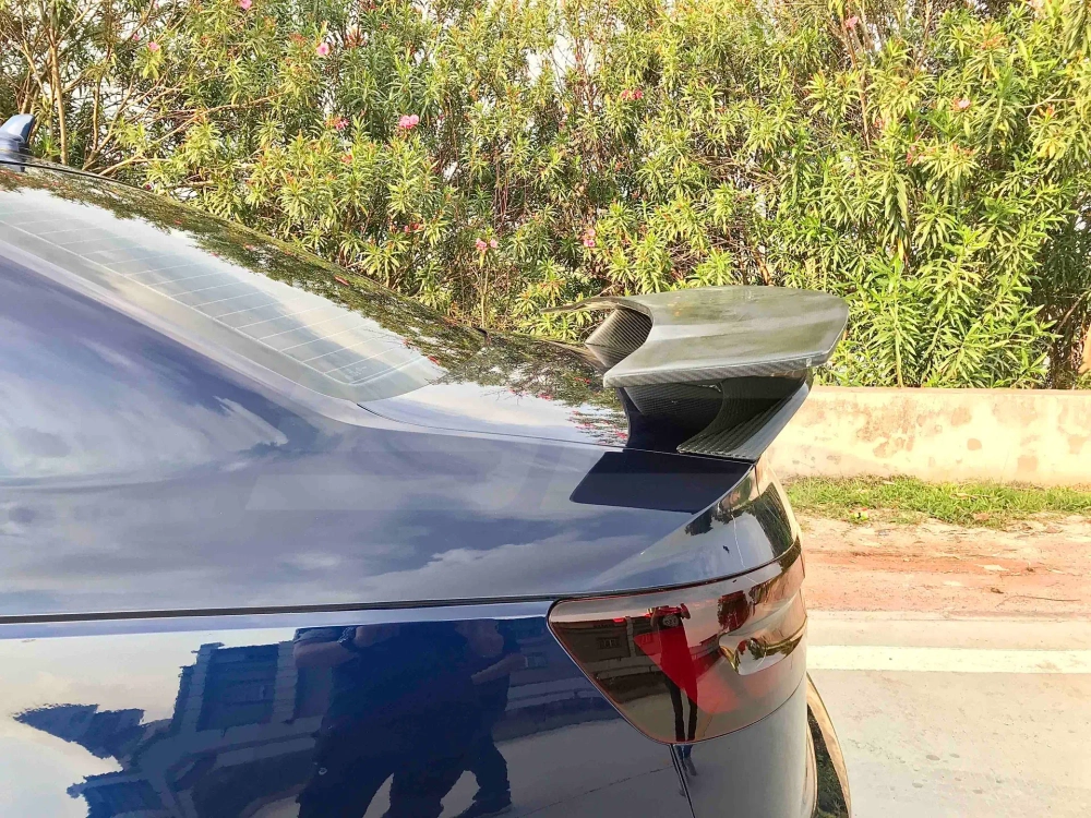 Карбоновый спойлер для AUDI A4 S4 B9 B9.5 2017+ Ауди аэродинамический обвес