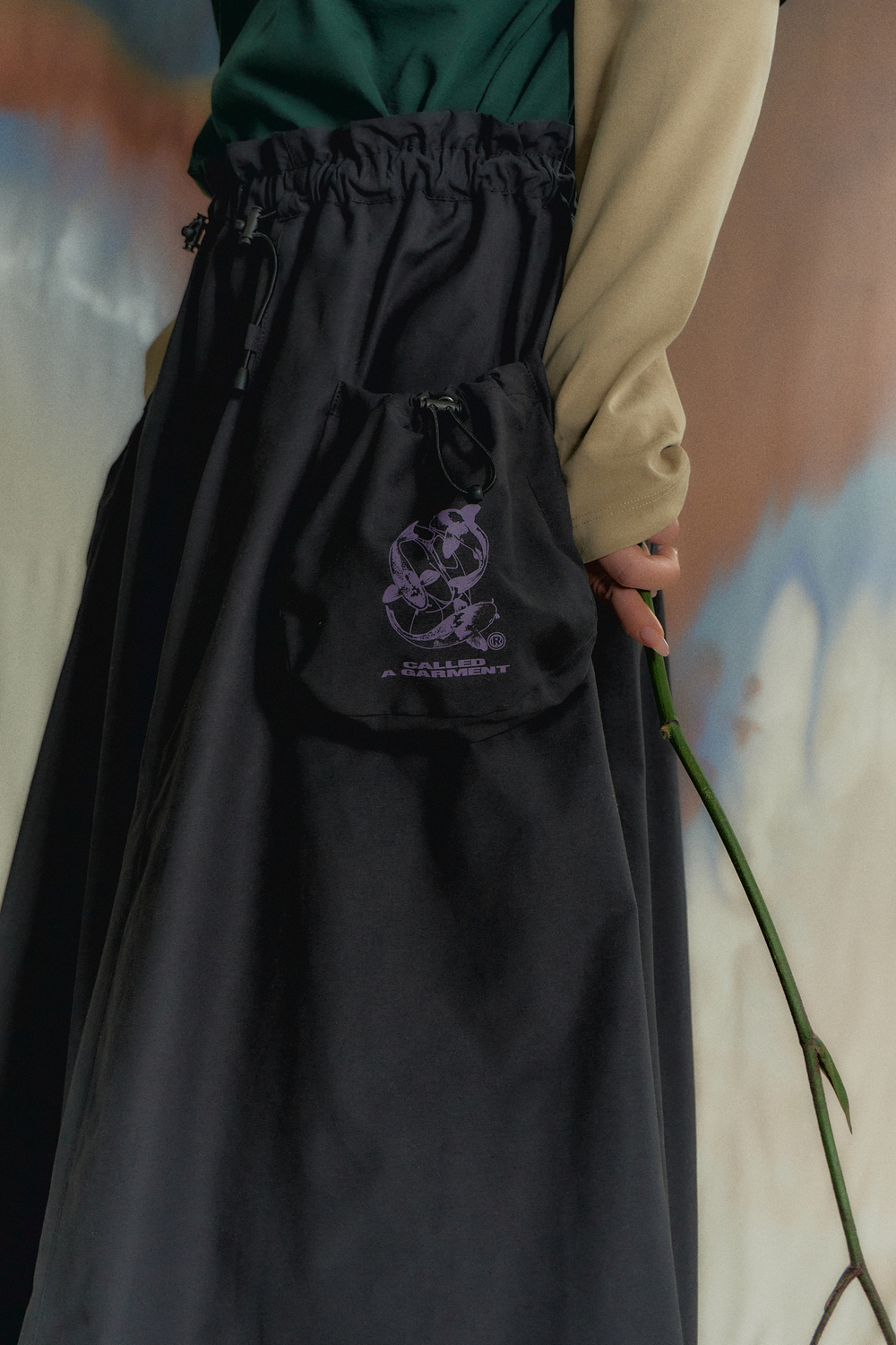 Юбка Called a Garment Niwa Skirt "Black"