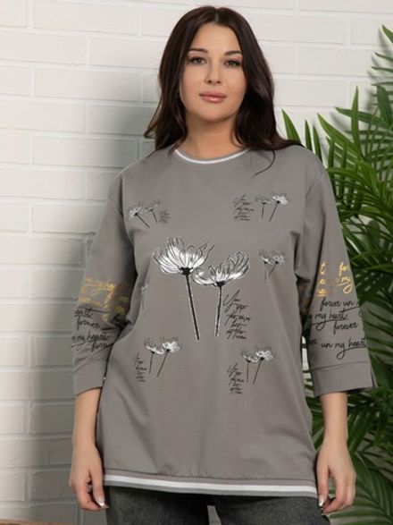 Блуза Подснежник (серая) Б15425-18М LT Collection
