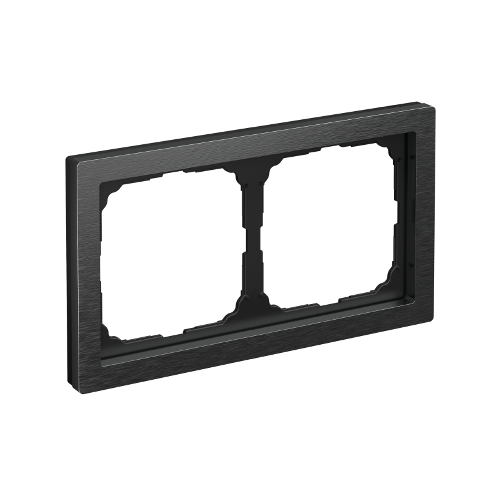 Рамка 2-м ArtGallery Pure метал. оникс SE GAL312302