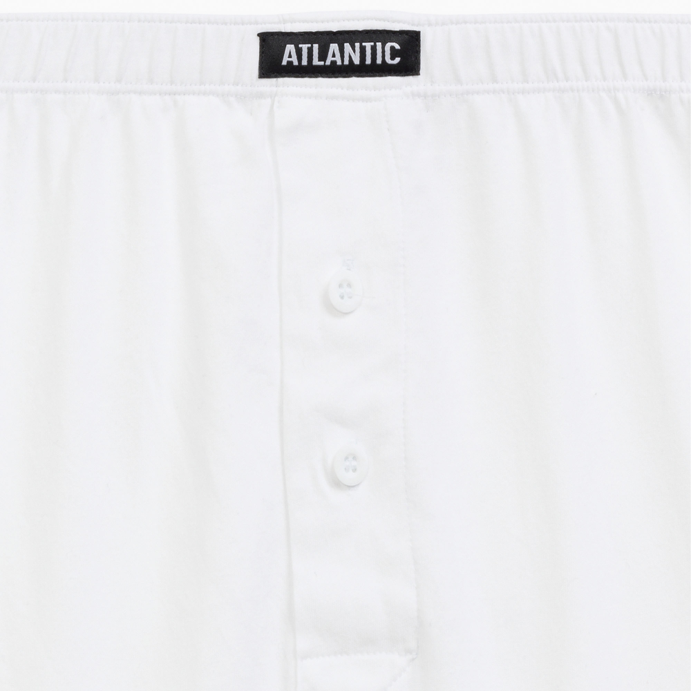 Мужские трусы боксеры белые набор 2в1 ATLANTIC Basic Man 2BMB-003