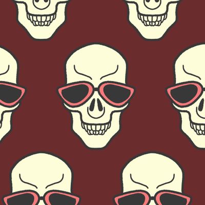 Череп в очках