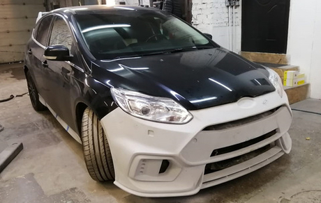 Обвес maxton + RS Ford Focus 3 хетчбек 2011-2015