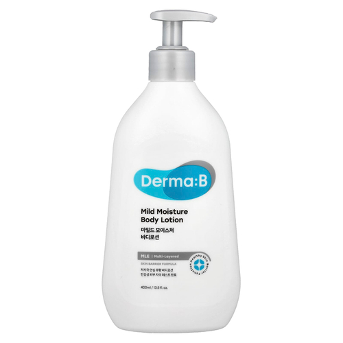 Derma:B, Мягкий увлажняющий лосьон для тела, без отдушек, 400 мл (13,5 жидк. унций)