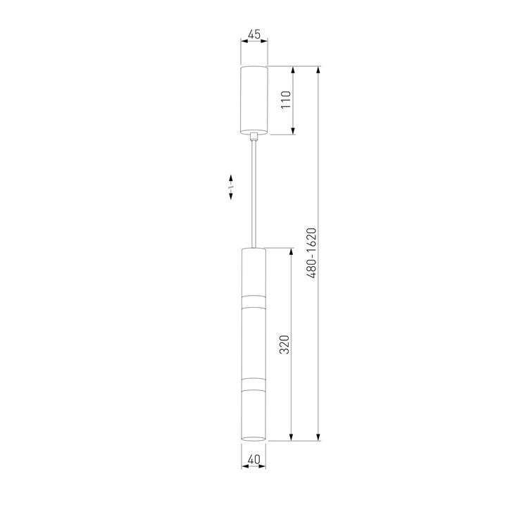 Подвесной светодиодный светильник Eurosvet Axel 50210/1 LED белый