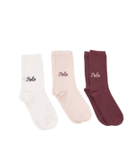 носки 3 пары POLO RALPH LAUREN - бордовый(455888851)