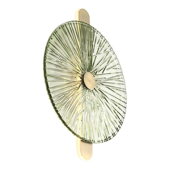 SL6141.321.01 Светильник настенный ST-Luce бронза/зелёный LED 1*11W 4000K WASI