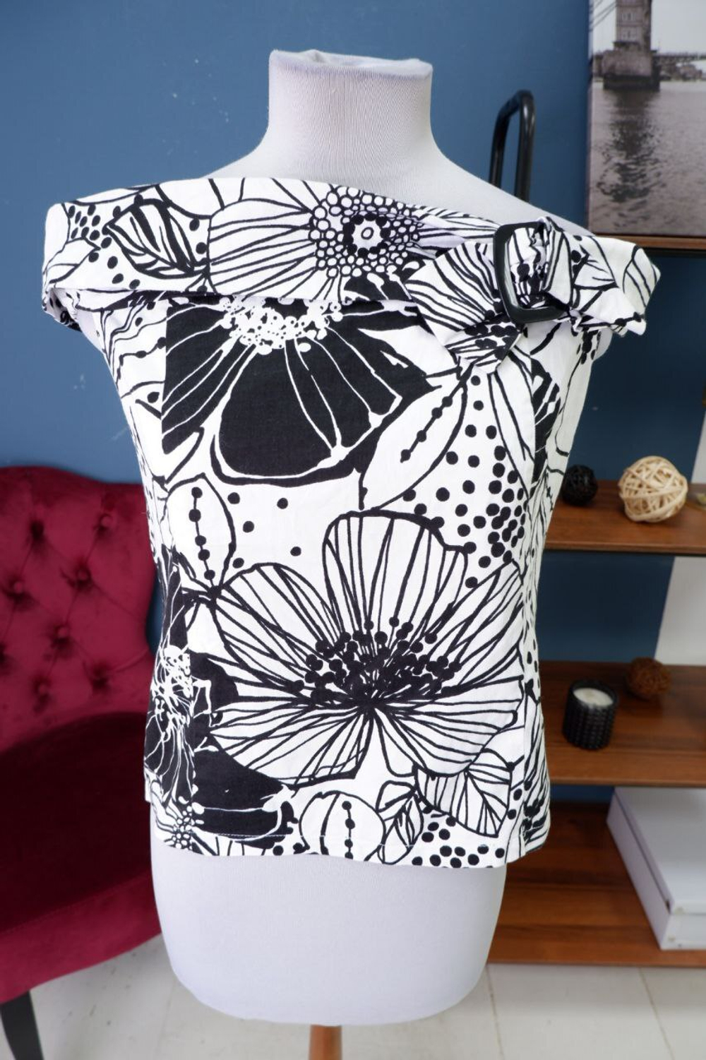 Топ Inco с принтом 40 размер