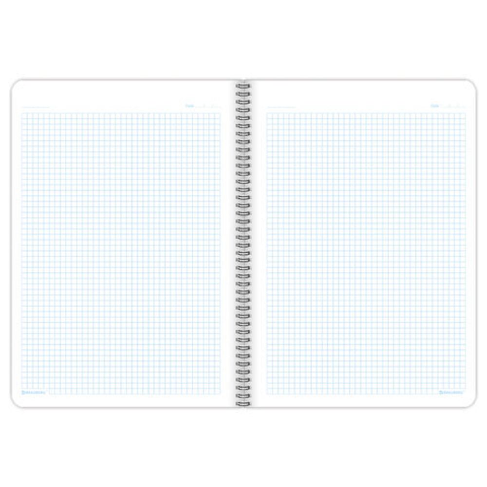 Тетрадь А4 80 л. BRAUBERG "Metropolis", спираль пластиковая, клетка, обложка пластик, ФИОЛЕТОВЫЙ, 404743