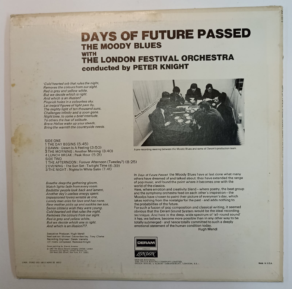 The Moody Blues Days Of Future Passed (USA)