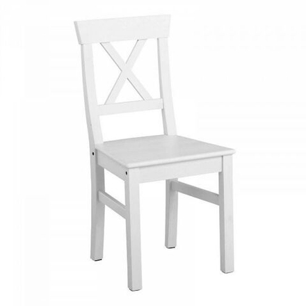 Стул Форест из массива сосны белый воск 44*91*49 см