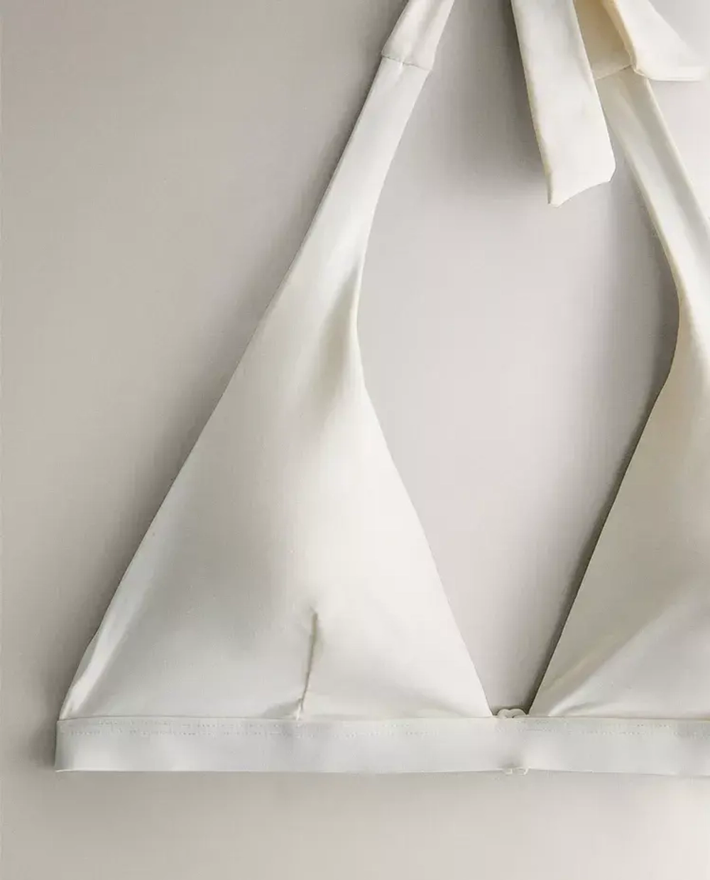 ZARA HOME ТОП БИКИНИ С ТРЕУГОЛЬНЫМИ ЧАШКАМИ, ЭКРЮ