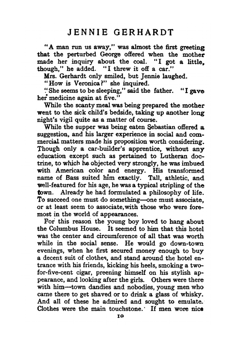 Jennie Gerhardt. A novel | Dreiser Theodore