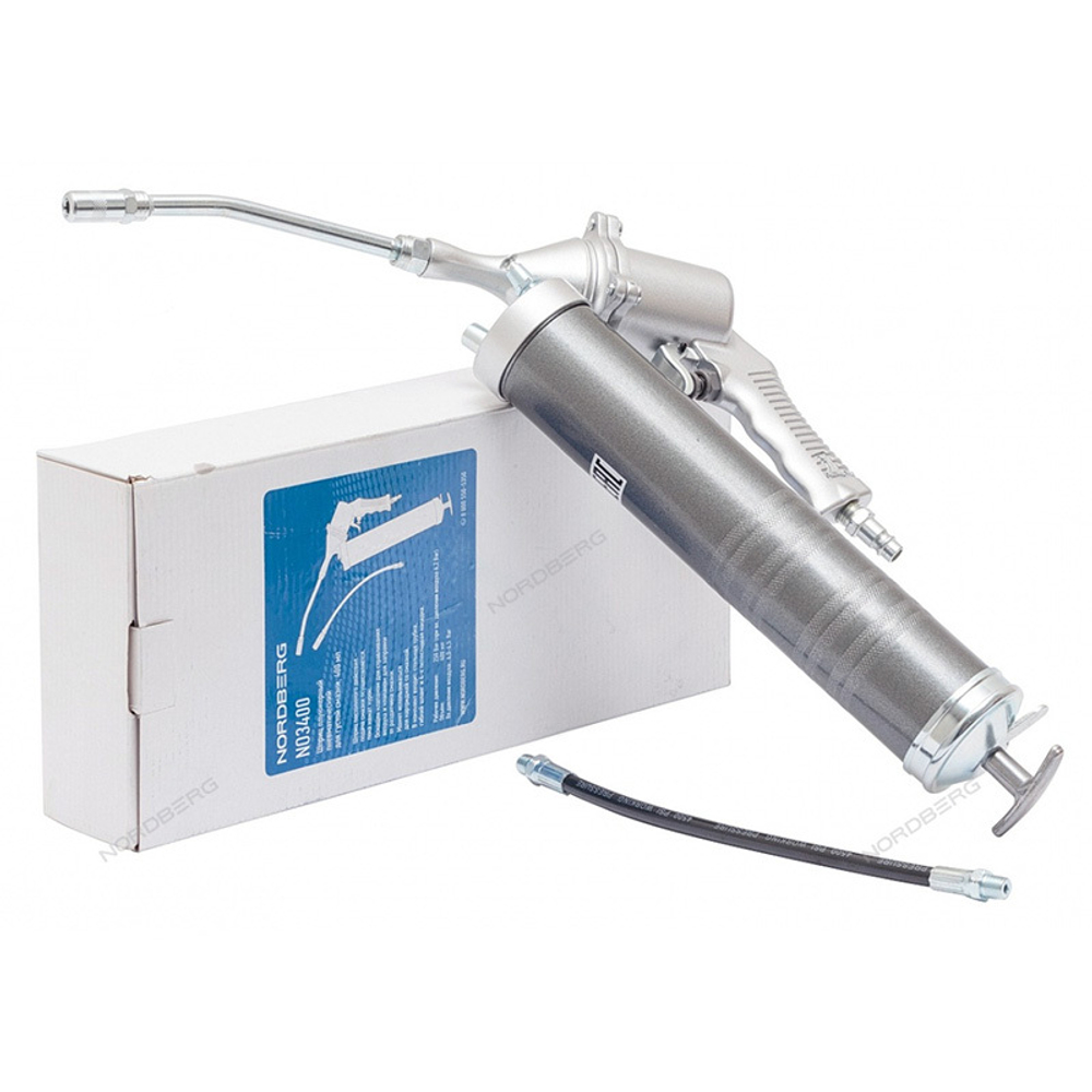 NORDBERG (NO3400) Шприц плунжерный пневматический для густой смазки, 400 мл