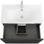 Тумба с раковиной BelBagno 70 UNO-MINI-700-2C-SO-GSO+BB-8099-3-70 темно-серая матовая