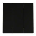 Клавиши для выключателя/переключателя трехклавишного, S70 (черный матовый)