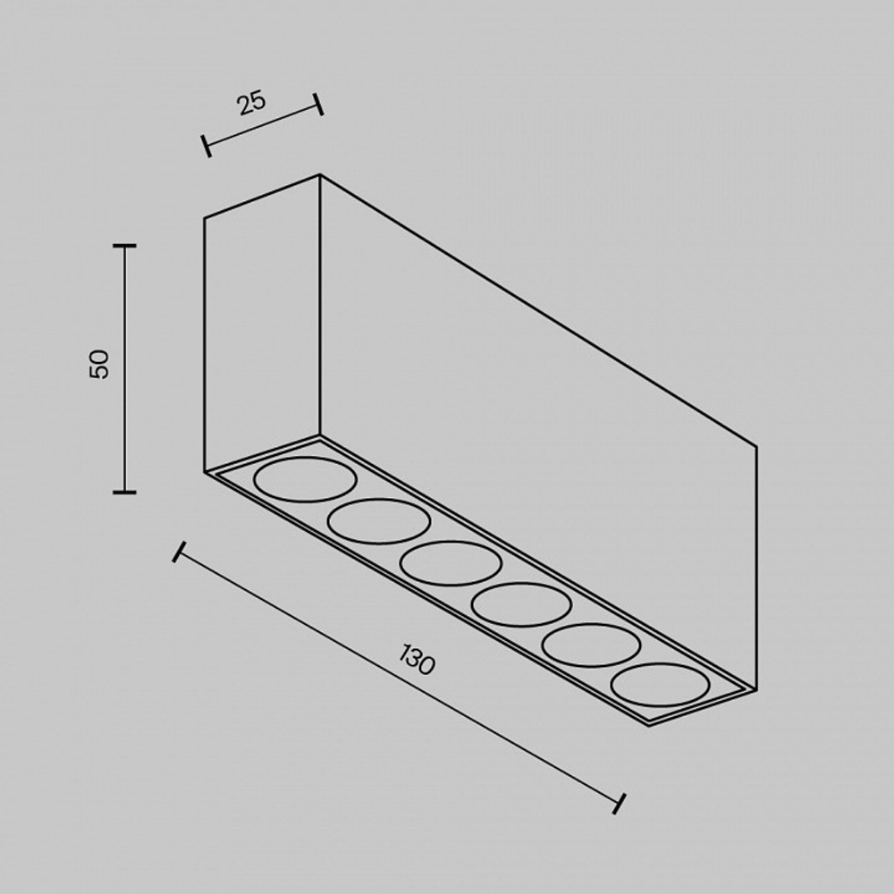 Накладной светильник Maytoni Technical Points C066CL-12W3-6K-B