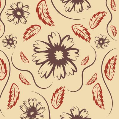 Folk flowers print Floral pattern Ethnic art