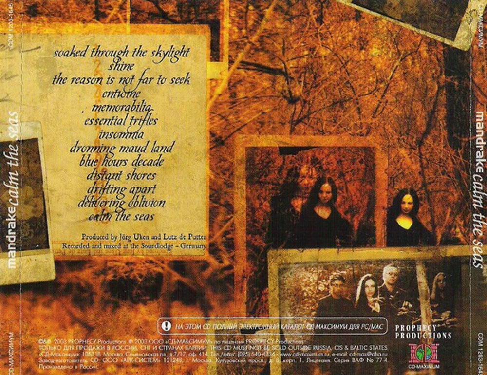 Mandrake / Calm The Seas (RU)(CD)