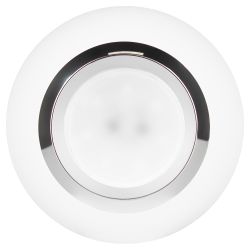 Светильник подвесной ЭРА PL32 WH/CH под лампу MR16 GU10 белый/хром