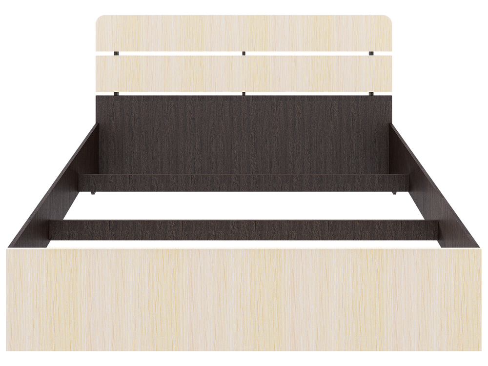 Кровать Джулия, спальное место 160х200, без основания Яс.тёмн/яс.свет