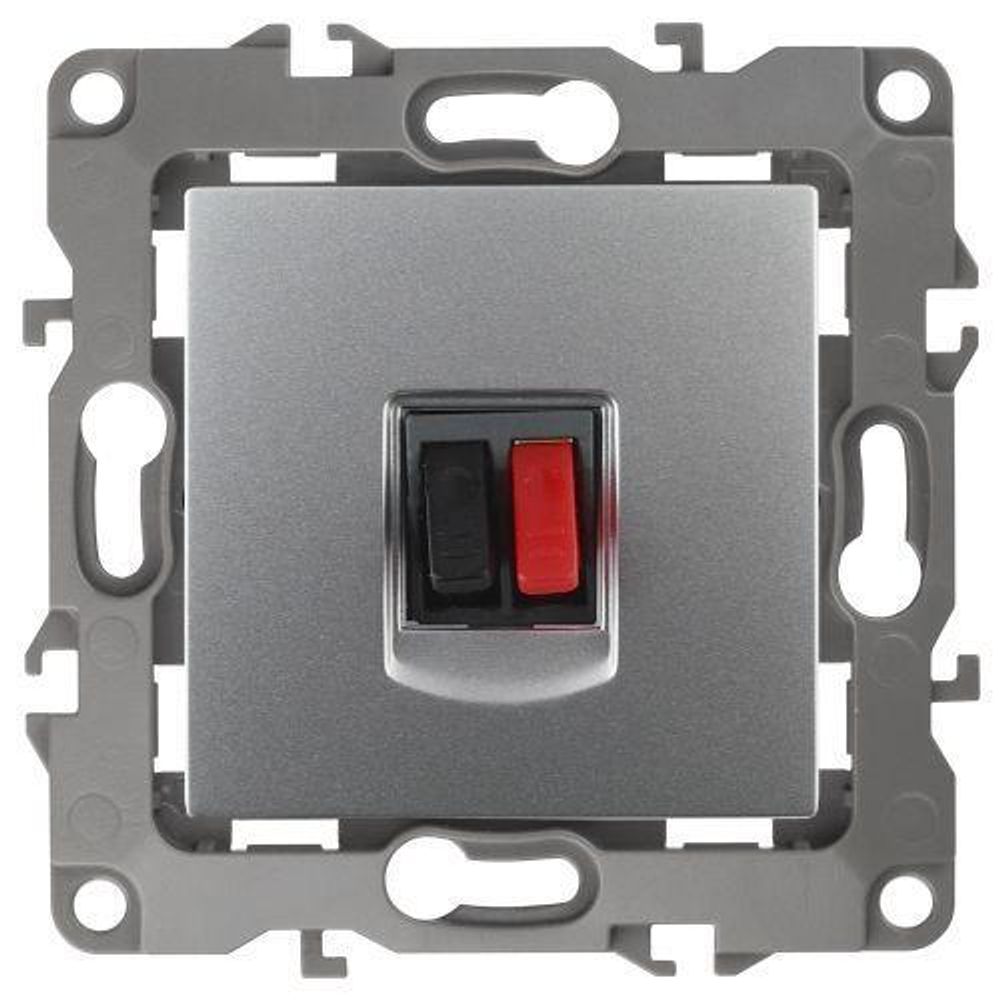 Розетка аудио 12-3111-03 алюм. ЭРА Б0027453 Розетка аудио 12-3111-03 алюм. ЭРА Б0027453