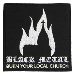 Нашивка с вышивкой Black Metal