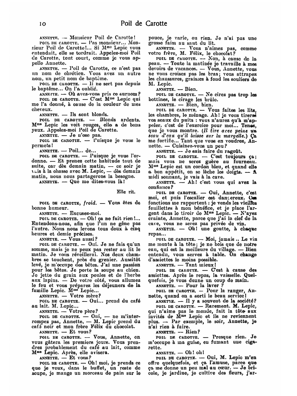 Poil de Carotte. Monsieur Vernet. Le plaisir de rompre. Le pain de ménage. La bigote | Jules Renard