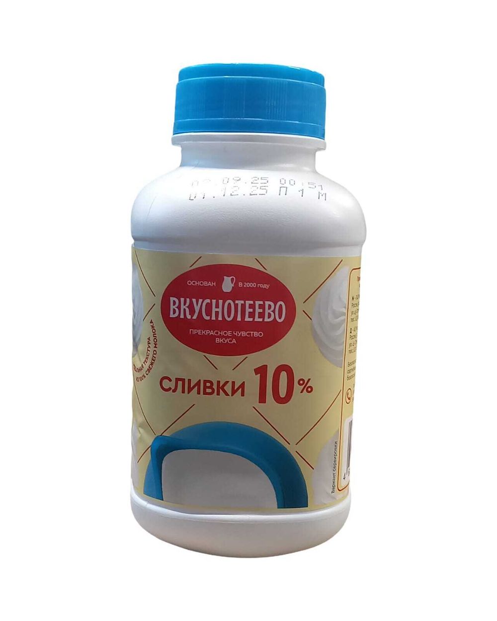 Сливки 10%"Вкуснотеево 450гр