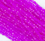 БШ014НН3 Хрустальные бусины "32 грани", цвет: малиновый прозрачный, размер 3 мм, кол-во: 95-100 шт.