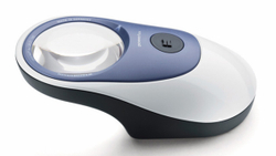 Лупа настольная асферическая Eschenbach Powerlux 5x, 58 мм, с подсветкой 8000 К - фото 2