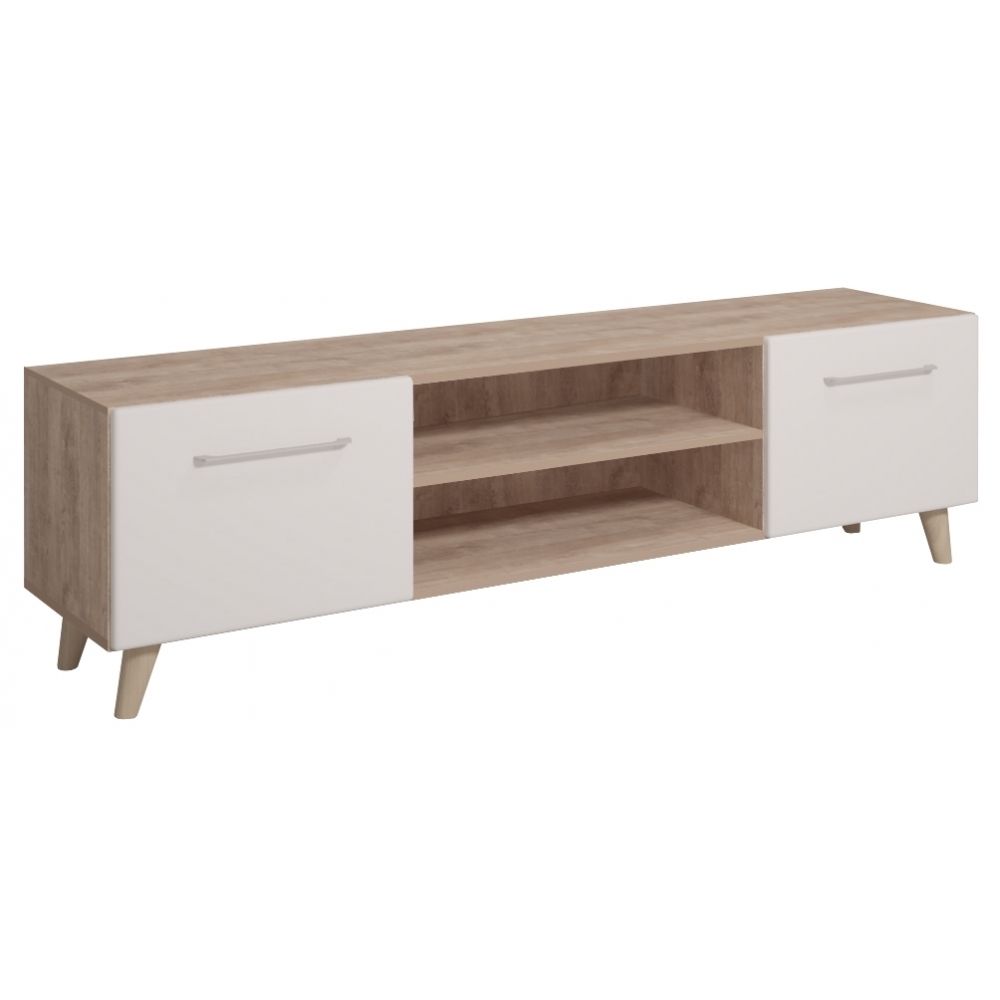 Гостиная "Войтек" № 4 (дуб баррик светлый/белый матовый), ЛДСП/МДФ, Комфорт-S