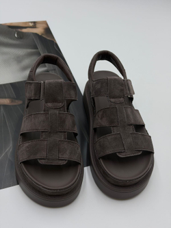 Босоножки женские натуральная кожа арт. PEXL 252-5 цвет "коричневый"