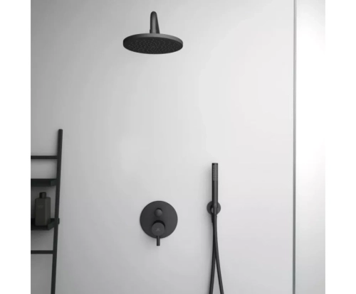 Верхний душ 200мм IDEALRAIN IDEAL STANDARD, черный матовый