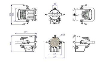 SILVER STAR FREZNO 150 HEX [SS816XH] прожектор с линзой френеля, 100Вт