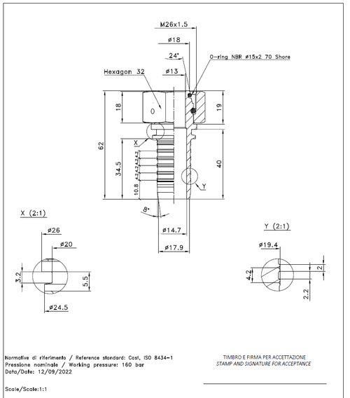 Фитинг DN 20 DKO-L (Г) 26x1.5 18