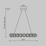 Подвесной светильник Maytoni MOD555PL-L26CH4K