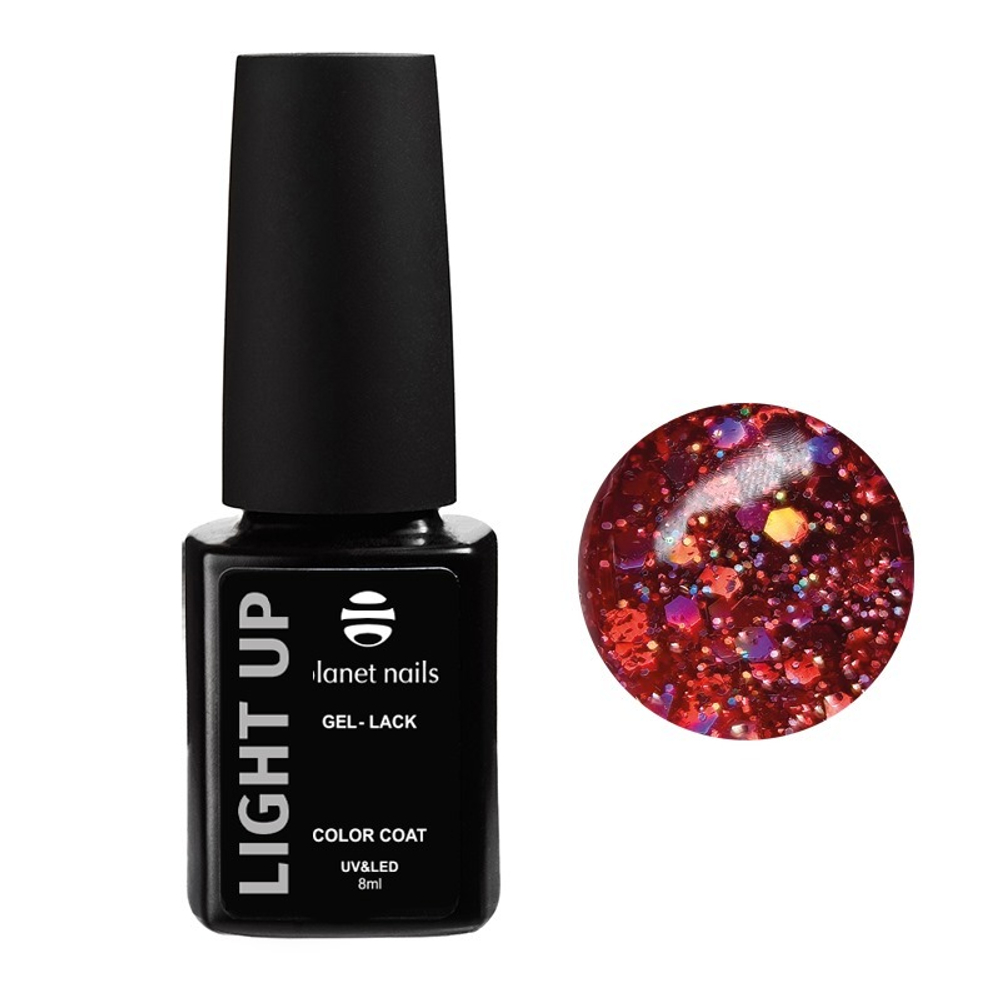 Planet Nails Гель-лак "Light Up" - 386, 8мл