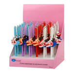 Ручка шариковая, Basir, синие чернила, с брелоком, серия "Дракон", разноцветный корпус, 30 шт