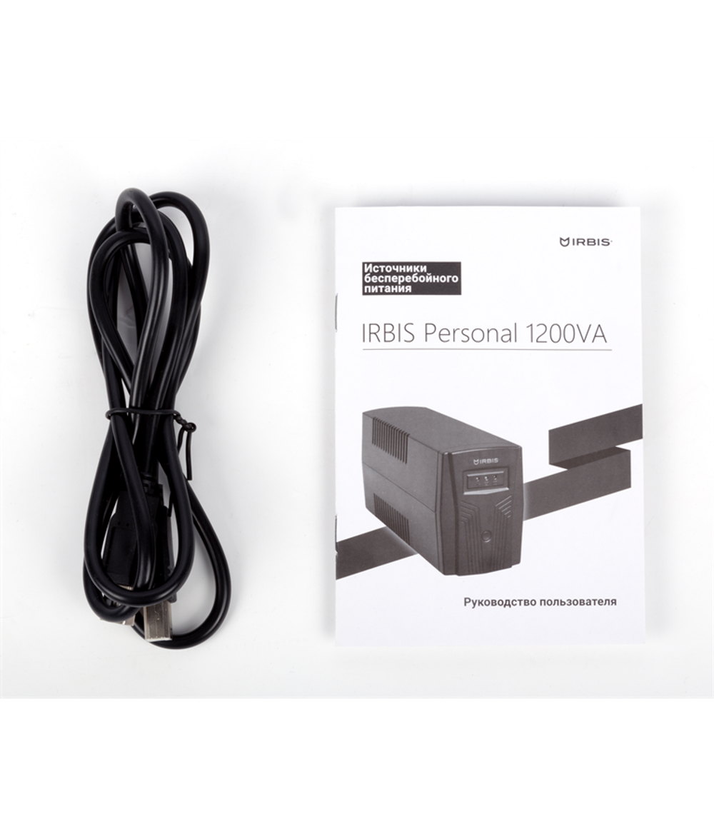 IRBIS UPS Personal 1200VA/720W, AVR, 4 Schuko outlets, USB, 2 years warranty, (12V / 7AH х 2)