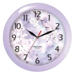 Часы наст. круглые Цветущая вишня цв. сирен. d=29см