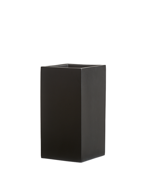 Кашпо TREEZ Effectory - Black Stone - Высокий куб - Антрацит