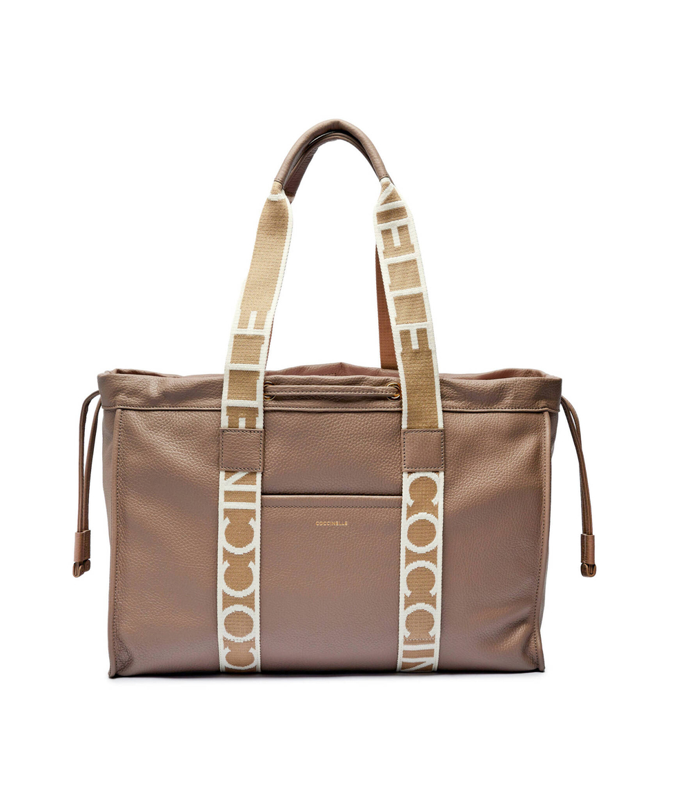 Кожаная сумка-шопер Coccinelle - бежевый(E1 R7B 11 01 01)