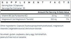 Magnesium Taurate 300 mg 90 capsules Jarrow Formulas