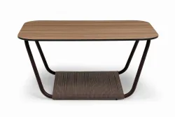 "Гранада" журнальный стол 90х60см из HPL, цвет "дуб"