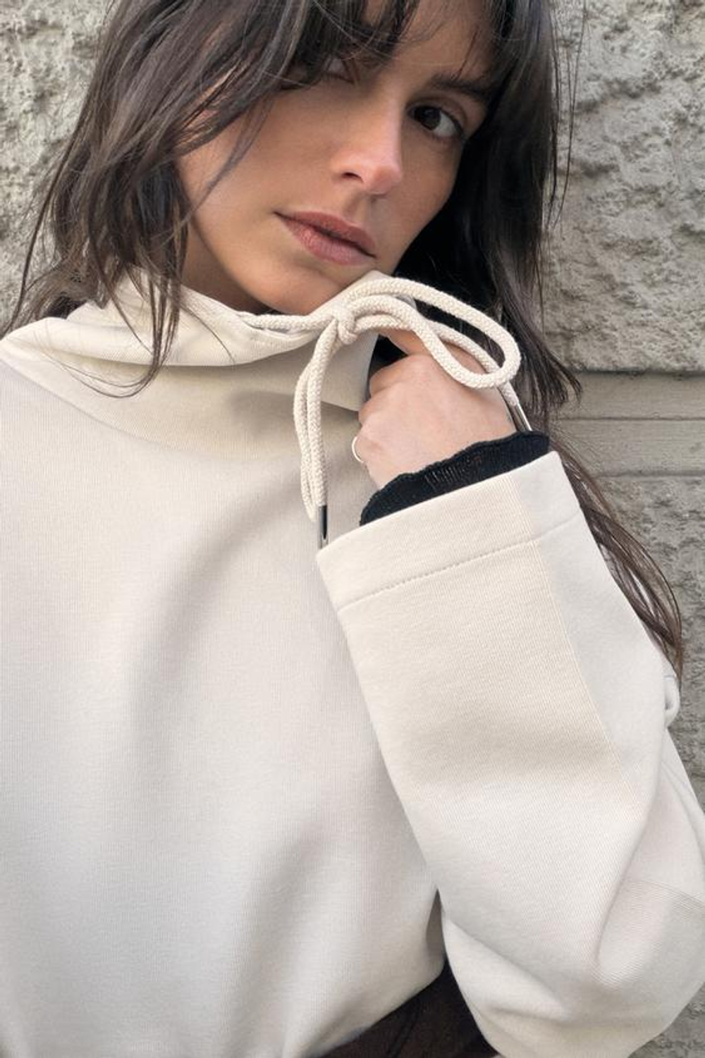 Свитшот из интерлока с эффектом «потертости» - ZARA