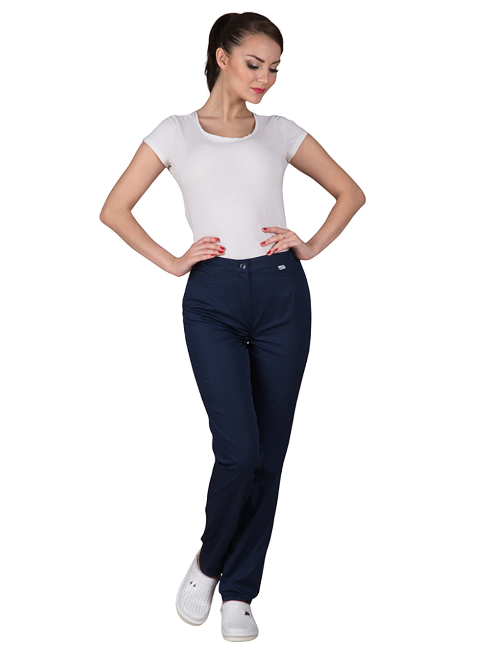 Брюки медицинские женские Б-104 Клеон стрейч