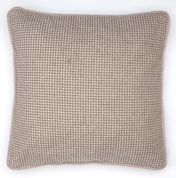 nan CUBEПодушка декоративная 40х40 бежевая клетка Textil Roig 40x40