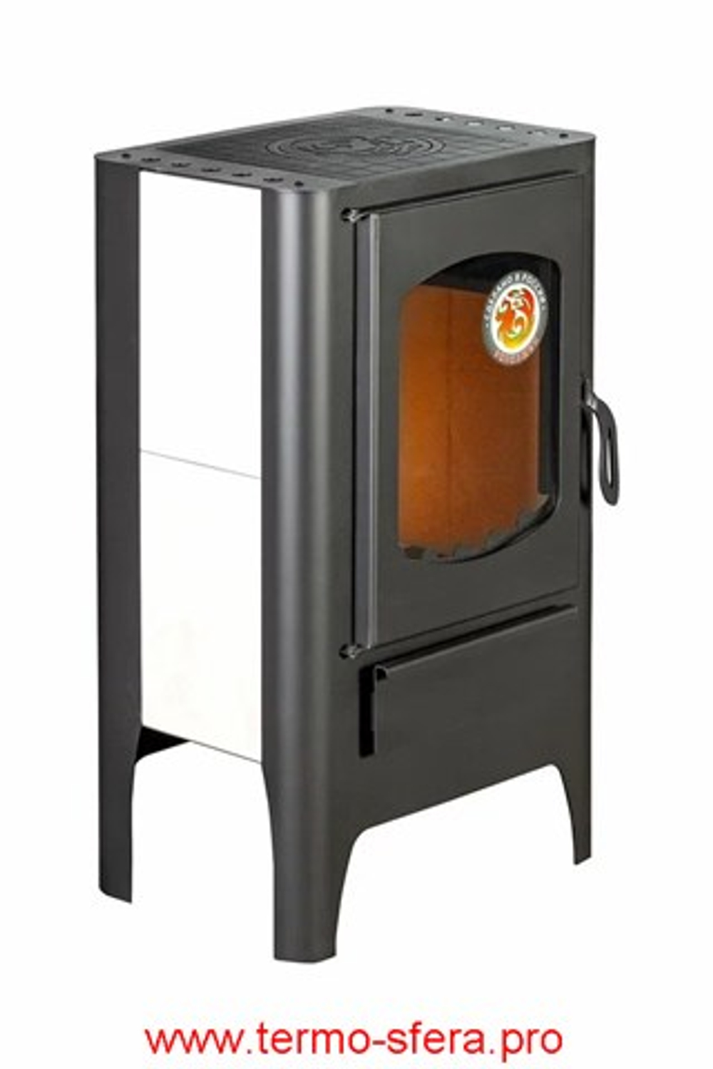 Печь-камин БАВАРИЯ ЭКО с плитой одна конфорка
