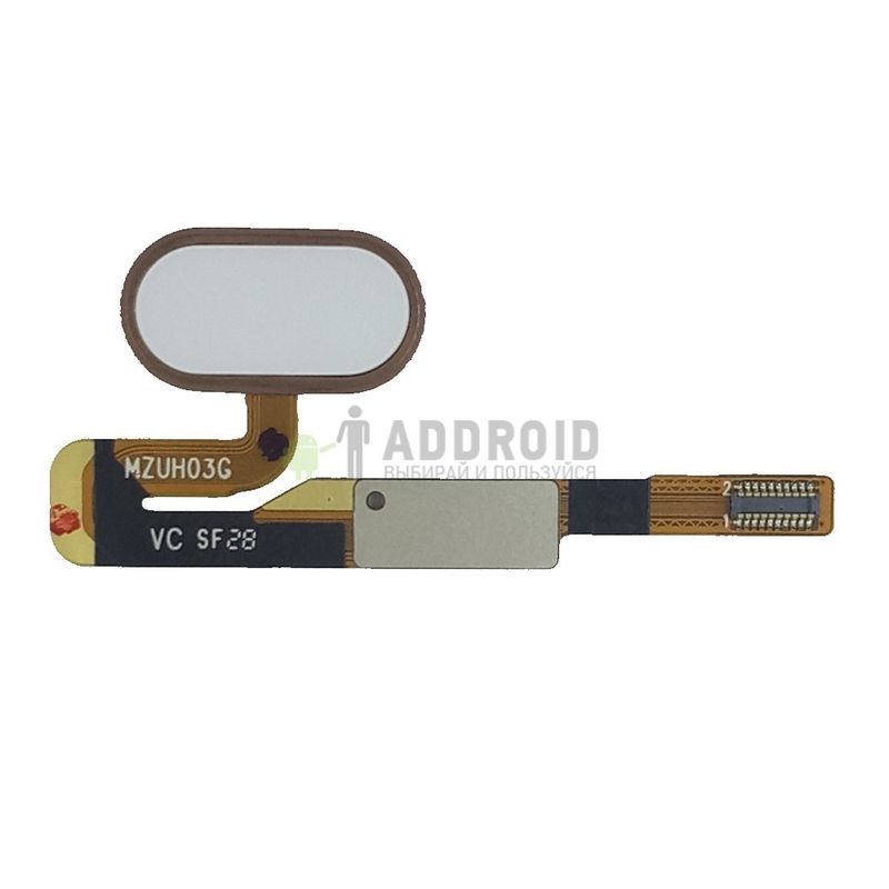 Кнопка Home для Meizu Pro 6 белая (рамка Rose Gold)